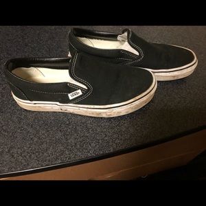 Black slip on vans